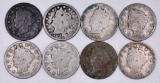 Group of (8) Liberty Head Nickels