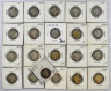 Group of (21) Barber Silver Quarters