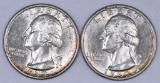 Group of (2) 1932 P Washington Silver Quarters.