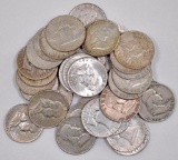 Group of (40) 1949 D Franklin Silver HAlf Dollars
