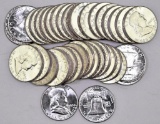 Group of (40) 1963 P Franklin Silver Half Dollars