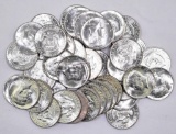 Group of (40) 1964 Kennedy Silver Half Dollars