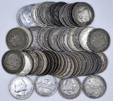 Group of (52) 1892-1893 Columbian Exposition Commemorative Silver Half Dollars