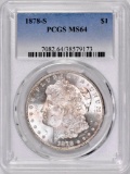 1878 S Morgan Silver Dollar (PCGS) MS64