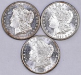 Group of (3) Proof-like Morgan Silver Dollars