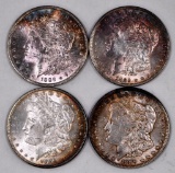 Group of (4) 1889 P Morgan Silver Dollars