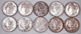 Group of (10) Morgan Silver Dollar