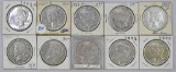 Group of (10) Peace Silver Dollars