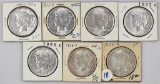 Group of (7) San Francisco Mint Peace Silver Dollars