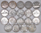 Group of (19) Canada Silver Dollars