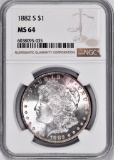 1882 S Morgan Silver Dollar (NGC) MS64