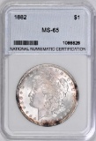 1882 P Morgan Silver Dollar (NNC) MS65