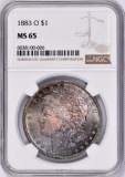 1883 O Morgan Silver Dollar (NGC) MS65