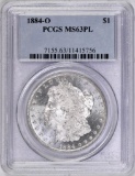1884 O Morgan Silver Dollar (PCGS) MS63PL