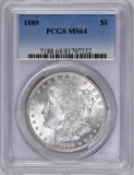 1889 P Morgan Silver Dollar (PCGS) MS64