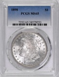 1898 P Morgan Silver Dollar (PCGS) MS65
