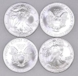Group of (4) 2006 American Silver Eagle 1oz.