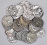 Group of (40) Washington Silver Quarters