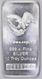 Engelhard 10oz. .999 Fine Silver Ingor / Bar.
