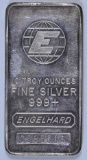 Engelhard 10oz. .999 Fine Silver Ingor / Bar.
