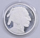 Indian / Buffalo Design 5oz. .999 Fine Silver Round.
