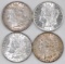 Group of (4) Morgan Silver Dollars