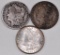 Group of (3) Morgan Silver Dollars