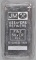 JM 10oz. .999 Fine Silver Ingot / Bar.