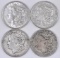 Group of (4) Morgan Silver Dollars