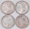 Group of (4) Morgan Silver Dollars