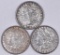 Group of (3) Morgan Silver Dollars