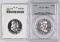 Group of (2) Certified Franklin Silver Half Dollar Proofs.