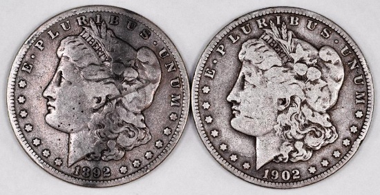 Group of (2) Morgan Silver Dollars