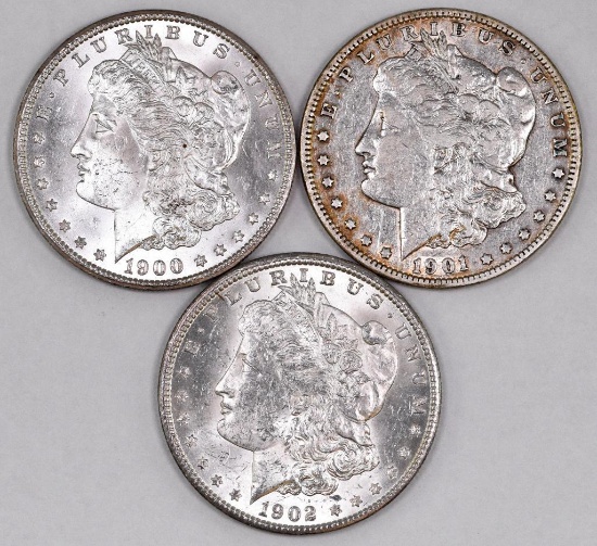 Group of (3) Morgan Silver Dollars