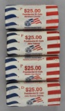 Group of (4) Presidential Dollar Mint Rolls $25