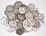 Group of (100) Washington Silver Quarters