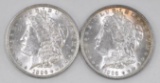 Group of (2) 1896 P Morgan Silver Dollars