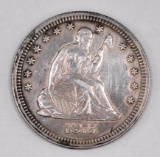 1875 P Seated Liberty Silver Quarter