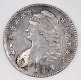 1821 Capped Bust Silver Half Dollar