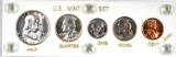 1951 5-Coin Date Set Cent to Half Dollar in Capital Holder