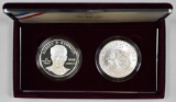 1998 2-Coin Robert F. Kennedy Commemorative Proof & BU Silver Dollars