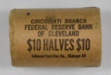 Bank Wrapped Roll of (20) 1964 Kennedy Silver Half Dollars