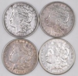 Group of (4) Morgan Silver Dollars