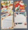 Group of vintage Santa Claus correspondence, cut out paper decor