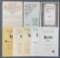 Group of vintage music catalogs, and recording pamphlets