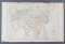 Antique French lithograph map of Asia