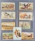 Group of 9 antique advertising trade cards