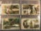 Binder containing 80 antique/vintage advertising trade cards