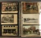 Postcards-Binder-Fire Departments, Fire Trucks