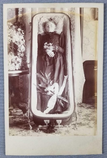 Antique funeral post mortem photograph